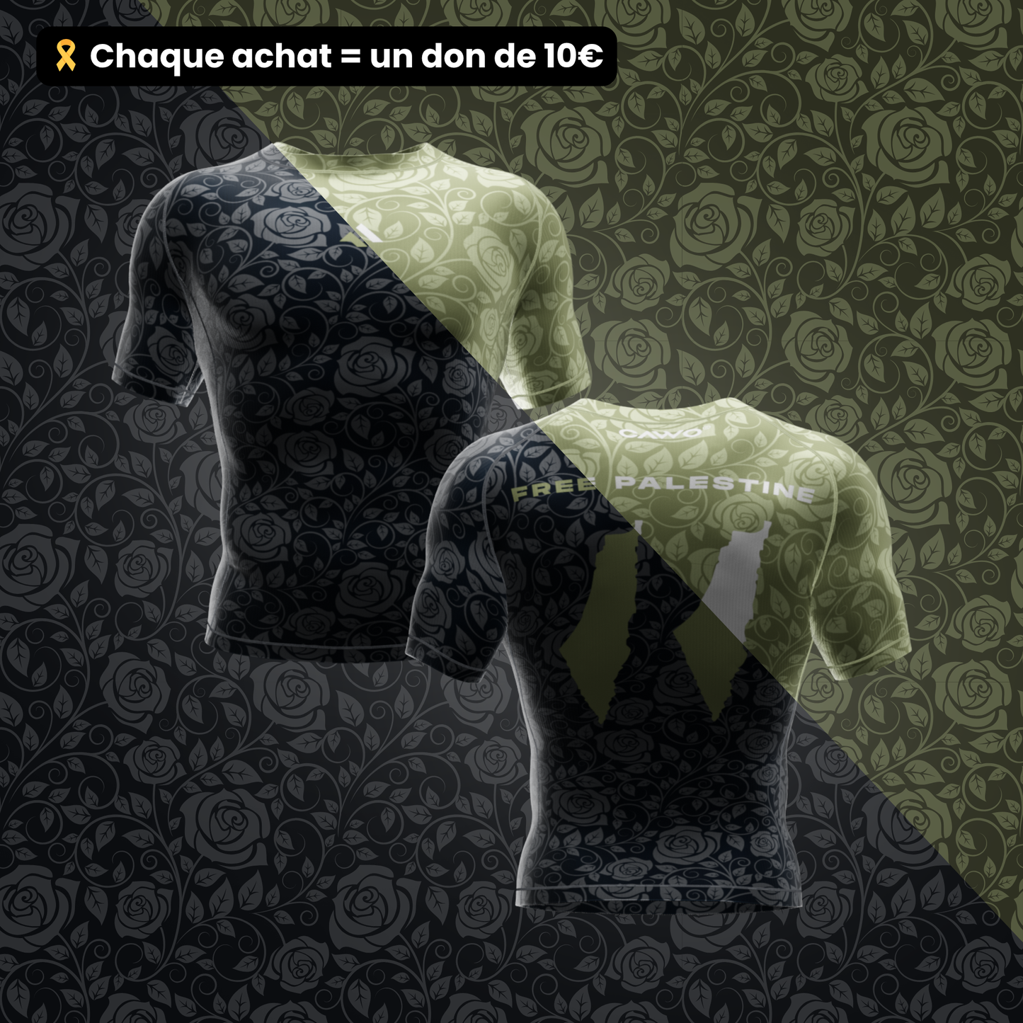 RASHGUARD "FREE PALESTINE"
