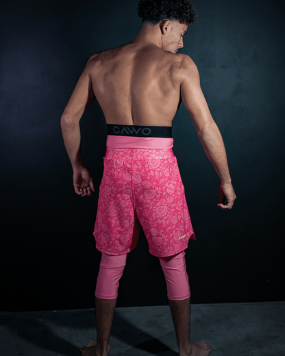 SHORT CAWO® ROSE FLORAL