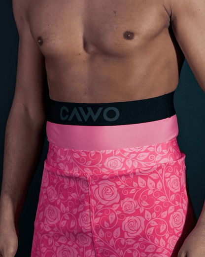 SHORT CAWO® ROSE FLORAL