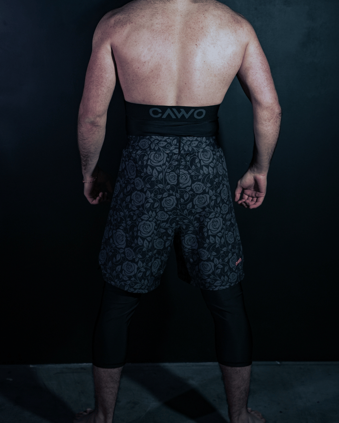 SHORT CAWO® NOIR FLORAL