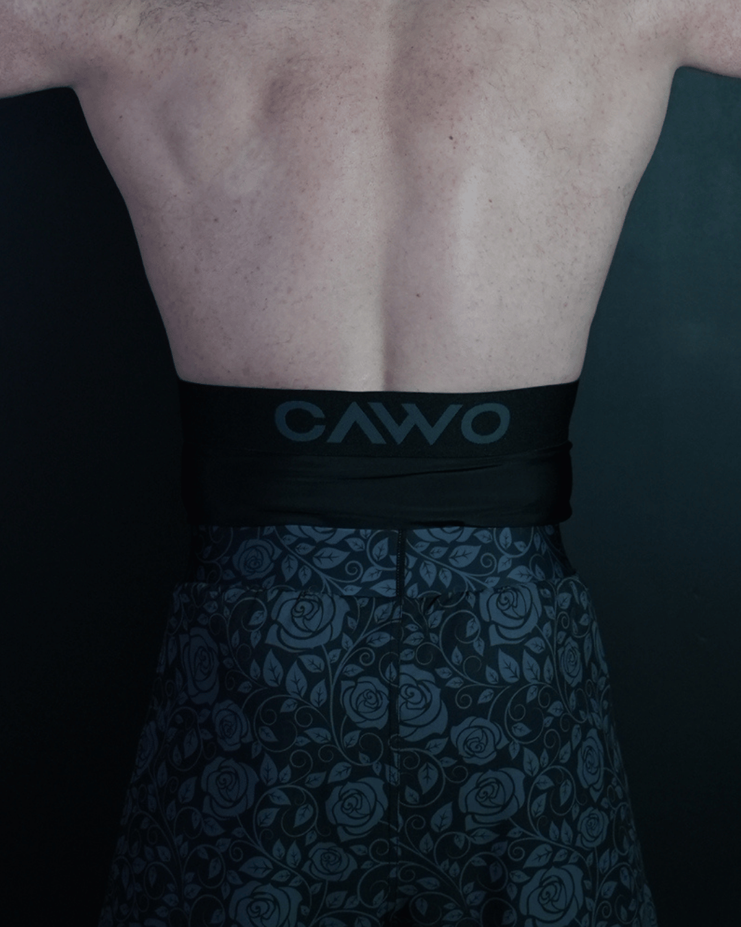 SHORT CAWO® NOIR FLORAL