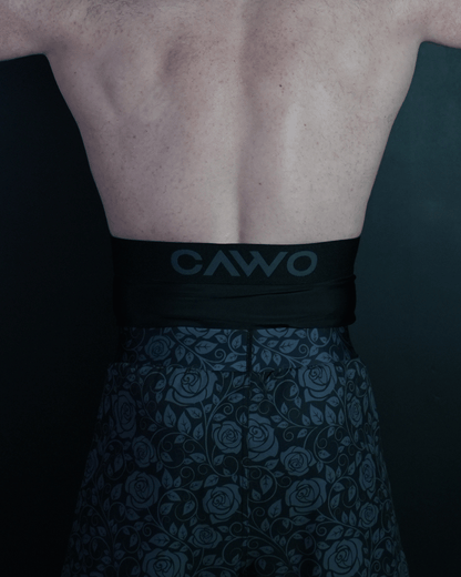 SHORT CAWO® NOIR FLORAL