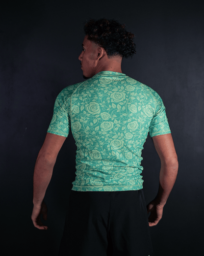 RASHGUARD VERT FLORAL