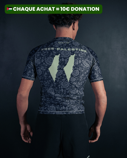 RASHGUARD “FREE PALESTINE” BLACK
