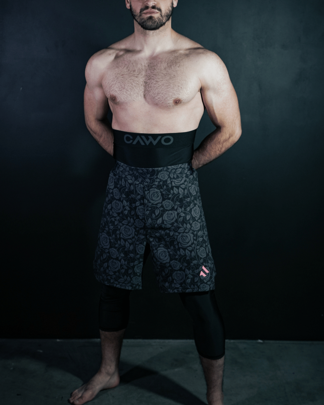 SHORT CAWO® NOIR FLORAL