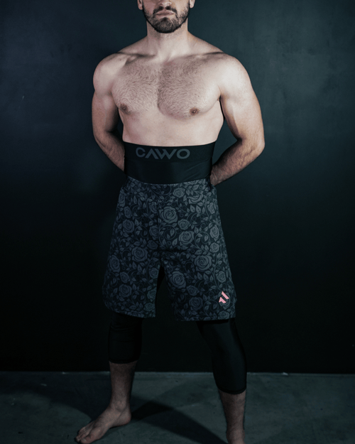 SHORT CAWO® NOIR FLORAL