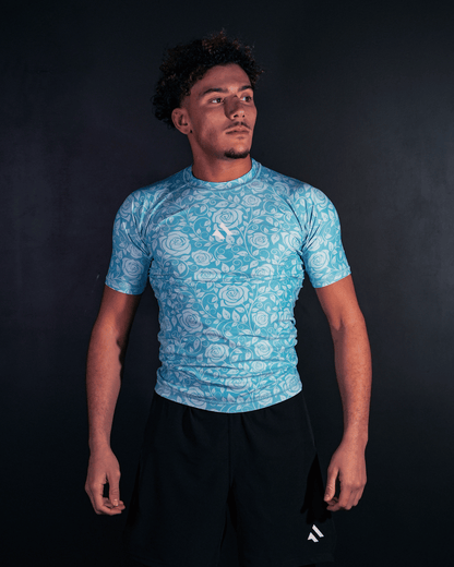 RASHGUARD BLEU FLORAL