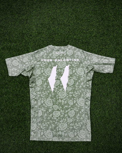 RASHGUARD "FREE PALESTINE" VERT