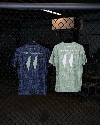 RASHGUARD "FREE PALESTINE" VERT