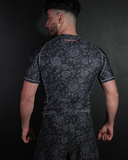 RASHGUARD NOIR FLORAL