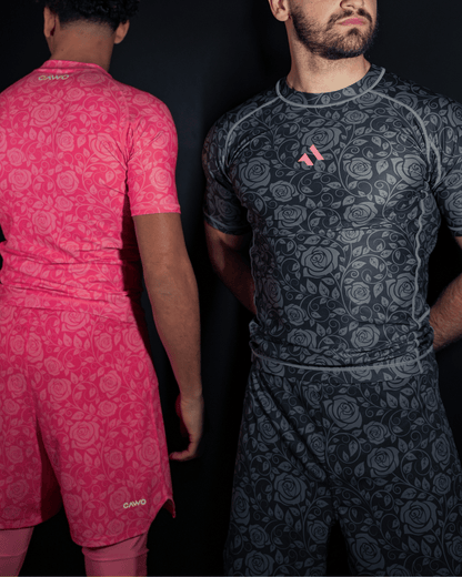 RASHGUARD NOIR FLORAL